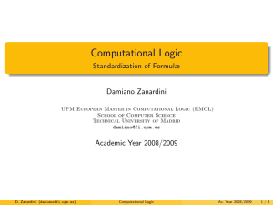 Standardization of Formulæ