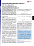 Harvesting renewable energy from EarthTs mid