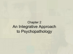 [PPS]An Integrative Approach to Psychopathology