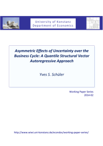 Asymmetric Effects of Uncertainty over the Business Cycle: A