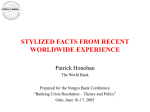 Stylized facts from recent worldwide experience