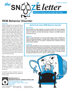 REM Behavior Disorder
