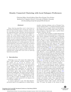 Density Connected Clustering with Local Subspace Preferences