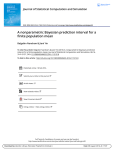 A nonparametric Bayesian prediction interval for a finite population