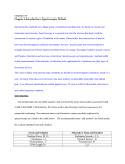 Introduction to Spectroscopic Methods ver.2