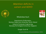 From autism to ADHD: computational simulations