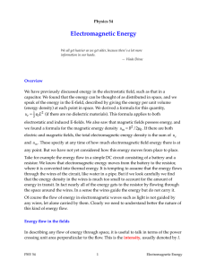 Electromagnetic Energy