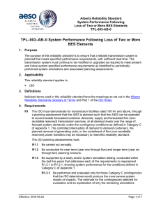 TPL–003–AB–0 System Performance Following Loss of Two or