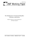 The Health Sector in the Slovak Republic