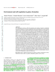 Environment and self-regulation in galaxy formation