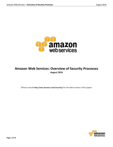Amazon Web Services: Overview of Security Processes