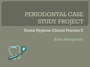 Periodontal Case Study Project