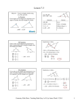 Lesson 7-3 - Math Slide Show