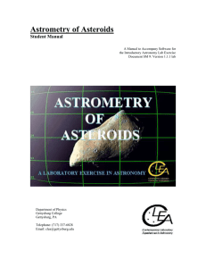 Astrometry of Asteroids