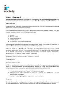 Grand Prix Award Best overall communication of company