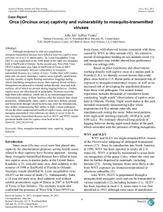 captivity and vulnerability to mosquito-transmitted viruses