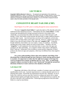lecture 8 congestive heart failure (chf)