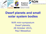 Dwarf planets and small solar system bodies