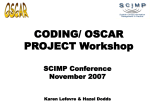 SCIMP Conference Nov 2006