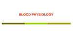 Blood Physiology