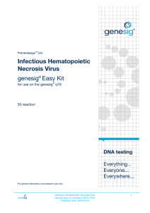 Infectious Hematopoietic Necrosis Virus genesig