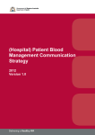 Hospital Patient Blood Management Communication Strategy