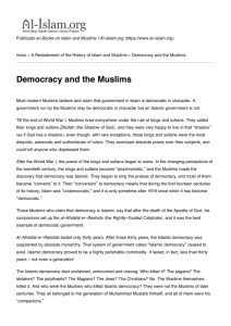 Democracy and the Muslims - Al