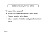 Chap. 8 Technical Note: Statistical Process Control