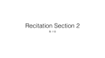 Recitation 2 - Department of Chemistry ::: CALTECH