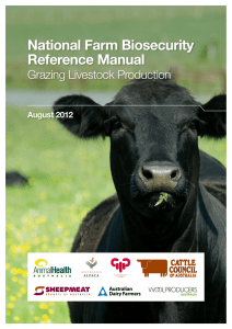 National Farm Biosecurity Reference Manual – Grazing Livestock