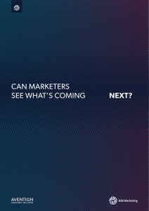 can marketers see what`s coming next?