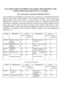 Semester Examination 2014-15