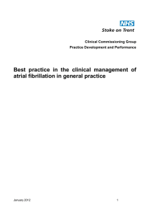 Best practice in the clinical management of atrial fibrillation in
