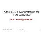 A fast LED driver prototype for HCAL calibration