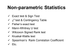 Non-parametric Statistics