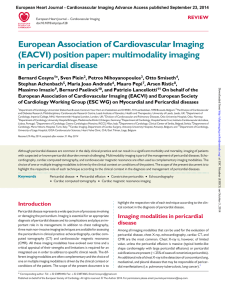 EACVI position paper:multimodality imaging in pericardial disease
