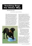 Teaching Dogs the Clicker Way