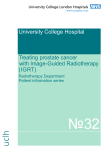 Image-guided radiotherapy treatment (IRGT) for prostate