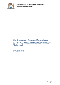 Medicines and Poisons Regulations 2015
