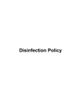 Disinfection Policy