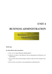 UNIT 4 BUSINESS ADMINISTRATION