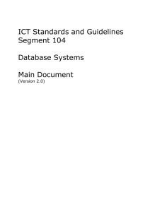 2.0 The Background of Database Systems