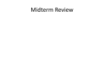 Midterm Review