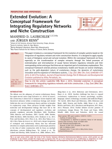 Extended evolution: A conceptual framework for integrating