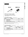 2N4124/MMBT4124 NPN General Purpose Amplifier