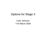 Options for Stage II - University of Kent School of computing