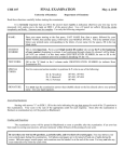 Spring Exam 4 - Chemistry