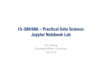15-388/688 – Practical Data Science: Jupyter Notebook Lab