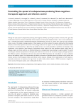 Controlling the spread of carbapenemase-producing Gram