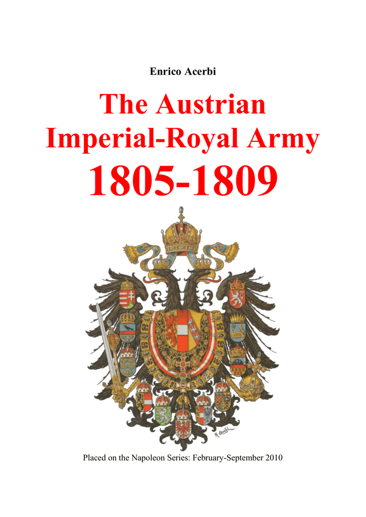 In)felix Austria Essay on the Austrian Army
